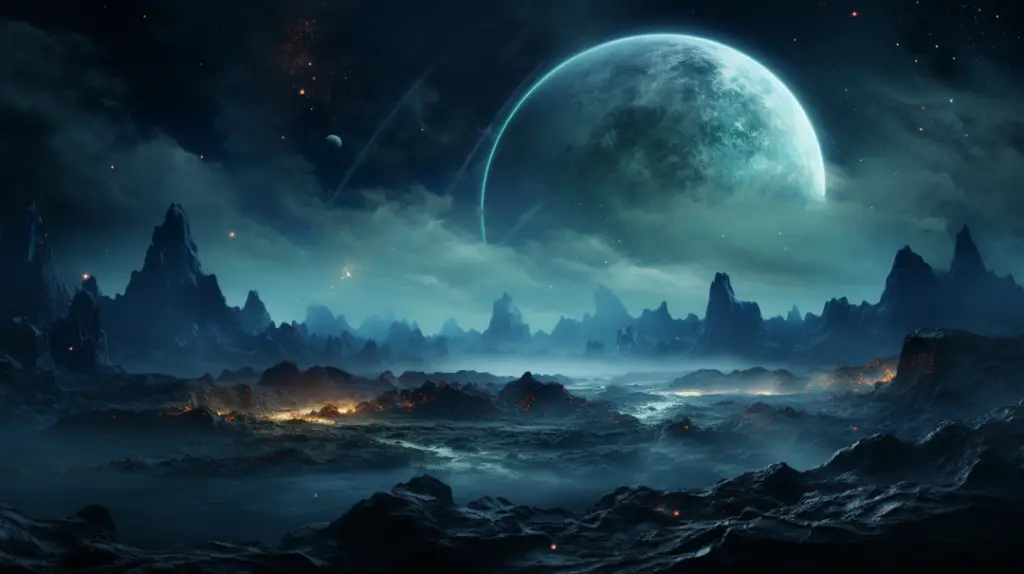 Espectáculo Interplanetario: Una Noche Iluminada por un Planeta Gigante