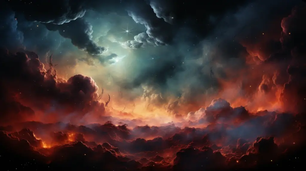 Nebulosa Celestial: Un Retrato Astronómico de Llamas y Estrellas