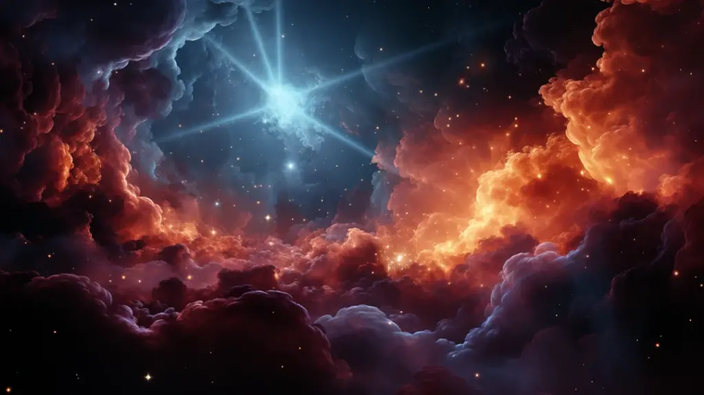 Espectáculo Cósmico: Una Estrella Ilumina la Nebulosa desde Dentro